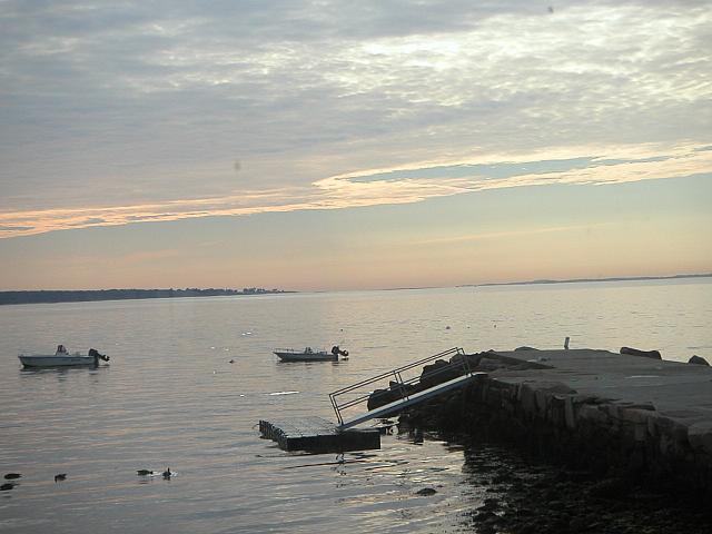 Sunrise over Long Island Sound