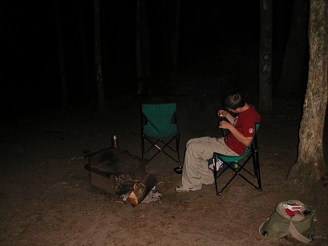 Campfire at Pearl Hill SP, Massachusetts