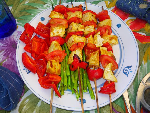 Tofu kebabs