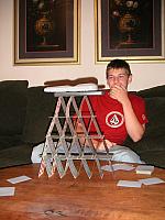 Alex's card castle, 2002