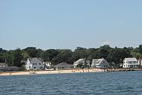 Black Point beach from boat