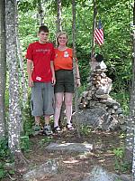 Alex and Fran at the summit